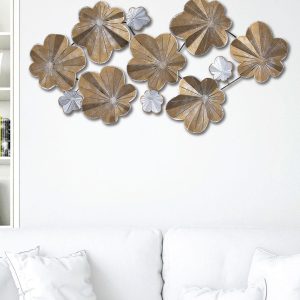 Πολύχρωμο – Μεταλλικός Πίνακας Τοίχου Βουκαμβίλιας