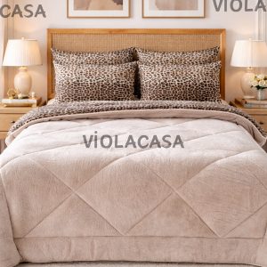 Σετ Υπνοσέντονων Διπλού Κρεβατιού – μπεζ – 195×215 cm