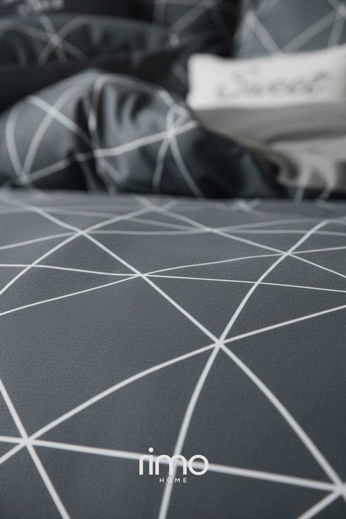 Γκρι – 220 x 240 – Διπλό Σετ Παπλωματοθήκης Διπλής Όψης - Image 3