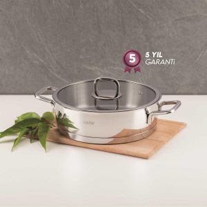 Ανοξείδωτη κατσαρόλα κουζίνας για μαγείρεμα - Γκρι