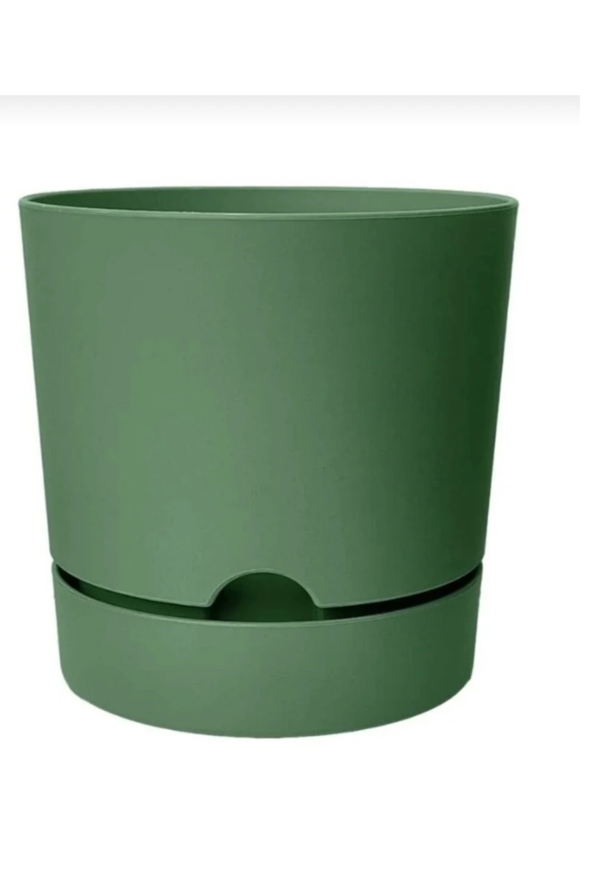 Πράσινο – 24,5 cm × 23 cm – Πλαστική γλάστρα με πιατάκι 9 λίτρων - Image 4