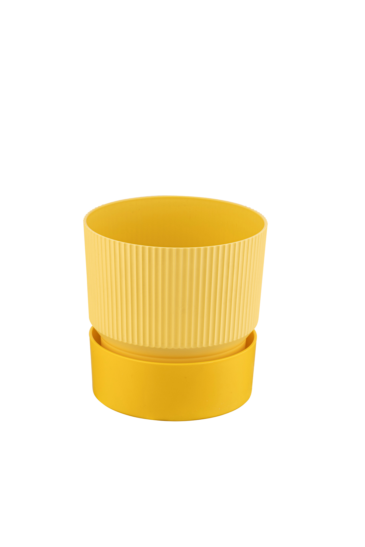 Σαφράν – Ύψος 10 - 15 cm, Διάμετρος 10-15 cm – Πλαστική γλάστρα στρογγυλή μοντέρνα - Image 2